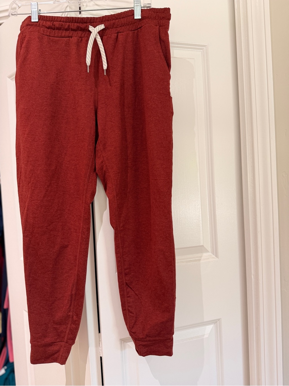 Vuori Brick Red Cozy Drawstring Joggers